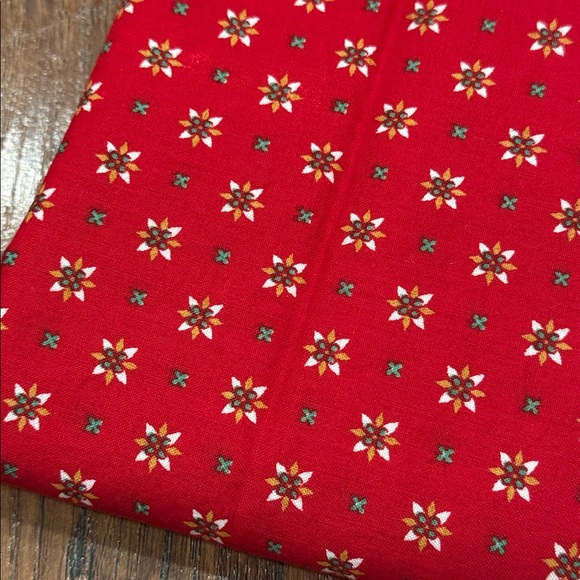 Red Patterned Fabric - Picture 3 of 3